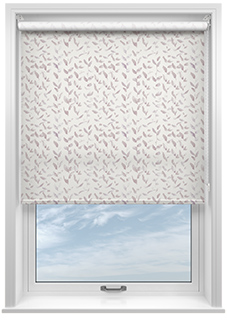 Watercolour Leaves, Soft Pink - Roller Blind
